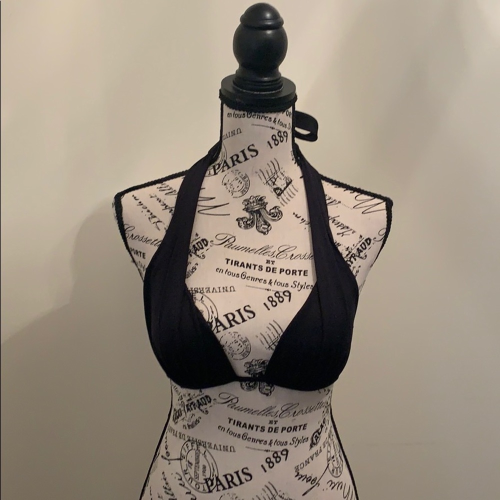 Victoria’s Secret Halter Bikini Top in Black